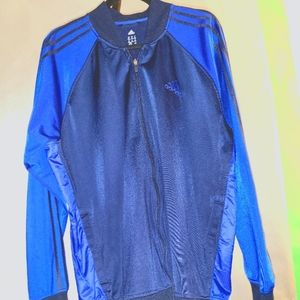 Blue Adidas windbreaker